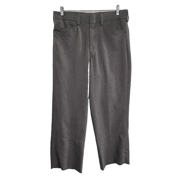SMITTY Men Umpire Pants Base Plate Zip Front Pockets Flat Front Sz 34 Gray 1a-23 - Picture 1 of 13